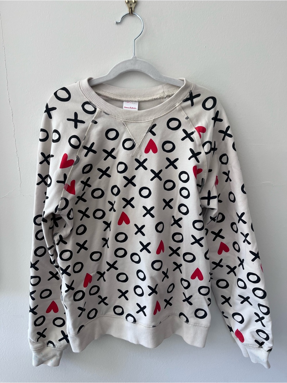 Hanna Andersson | Valentines Print Sweatshirt In French Terry | Size 12